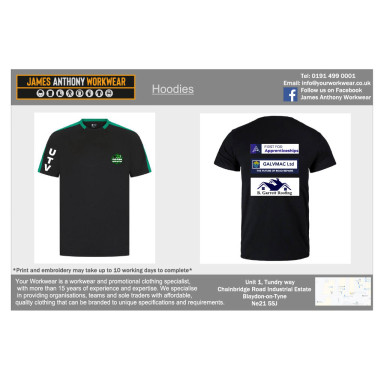 VULCAN Black Green T-Shirt