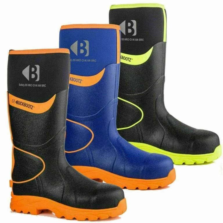 Buckboots BBZ8000 S5 Neoprene/Rubber Safety Wellington Boot