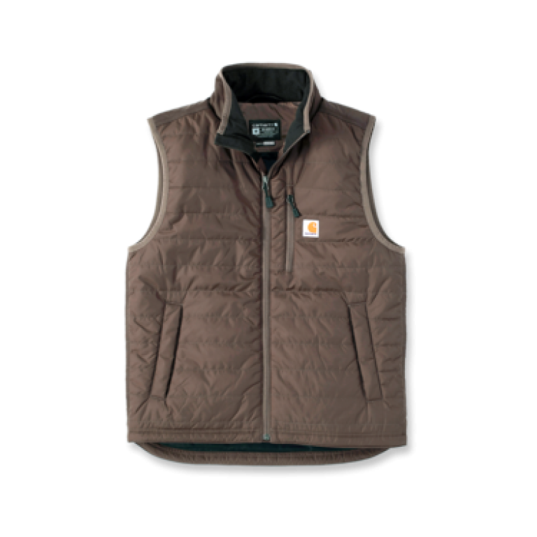 トップス CARHARTT VEST XL トップス CARHARTT VEST XL Carhartt Men's Brown Nylon Puffer