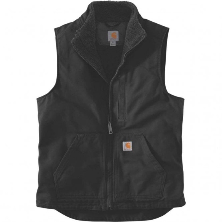 Carhartt Washed Duck Lined Mock Neck Vest