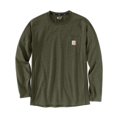 Carhartt TK4617 M Force RlxdFit MW LS Pkt TShrt