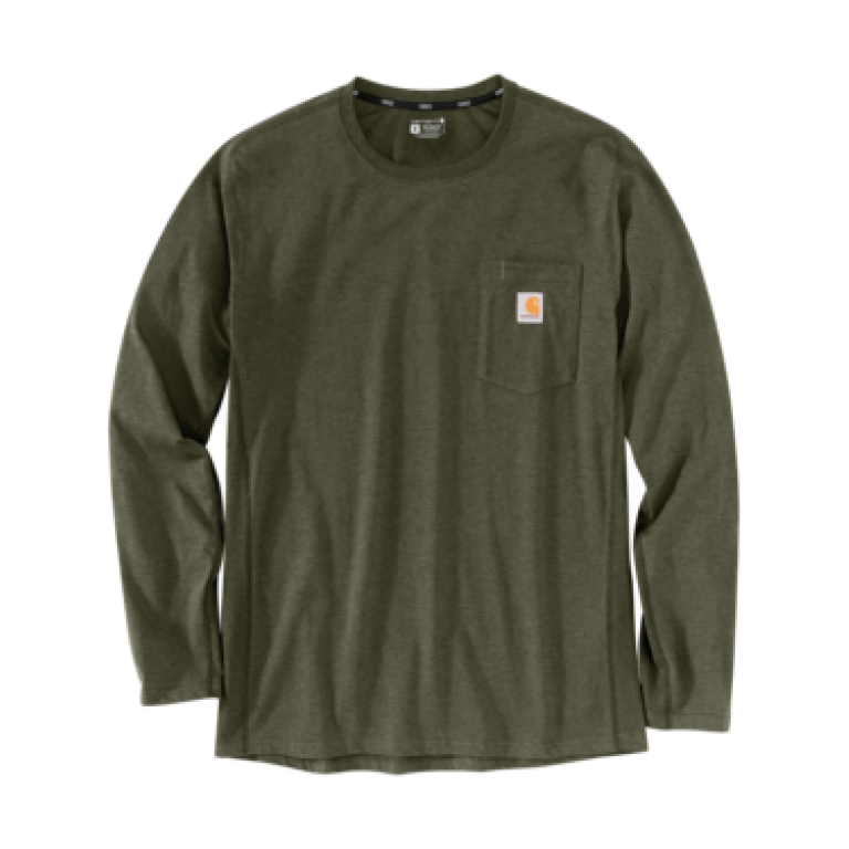 Carhartt TK4617 M Force RlxdFit MW LS Pkt TShrt
