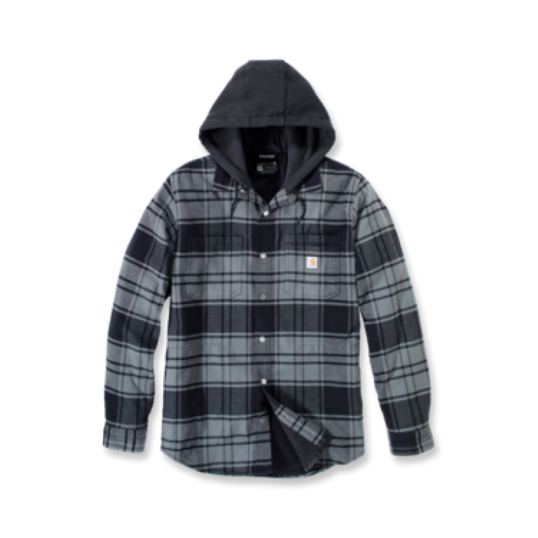 Carhartt TJ5621 M RF RlxdFt Flnl Lnd Hdd ShrtJc