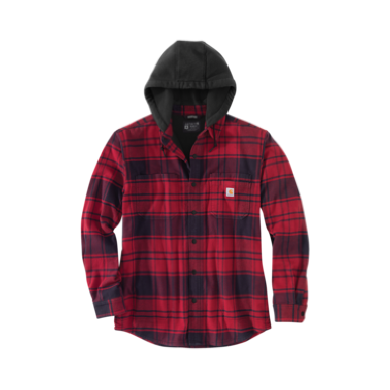 Carhartt TJ5621 M RF RlxdFt Flnl Lnd Hdd ShrtJc