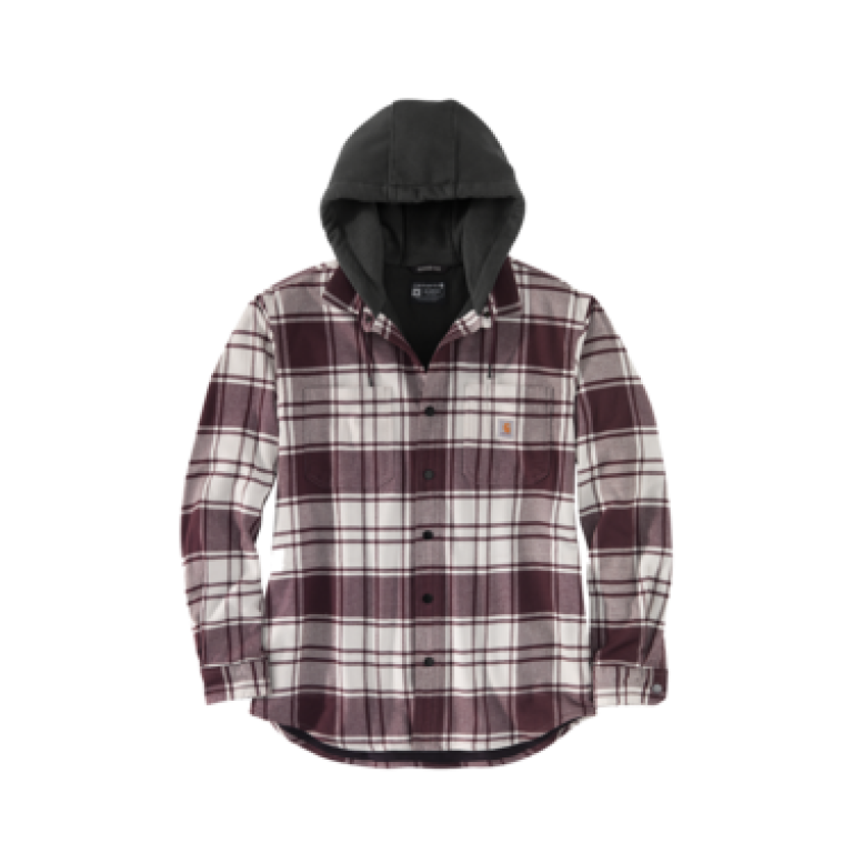 Carhartt TJ5621 M RF RlxdFt Flnl Lnd Hdd ShrtJc
