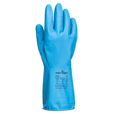 Portwest FD Chemical B Latex Light Gauntlet (Pack of 12 pairs)