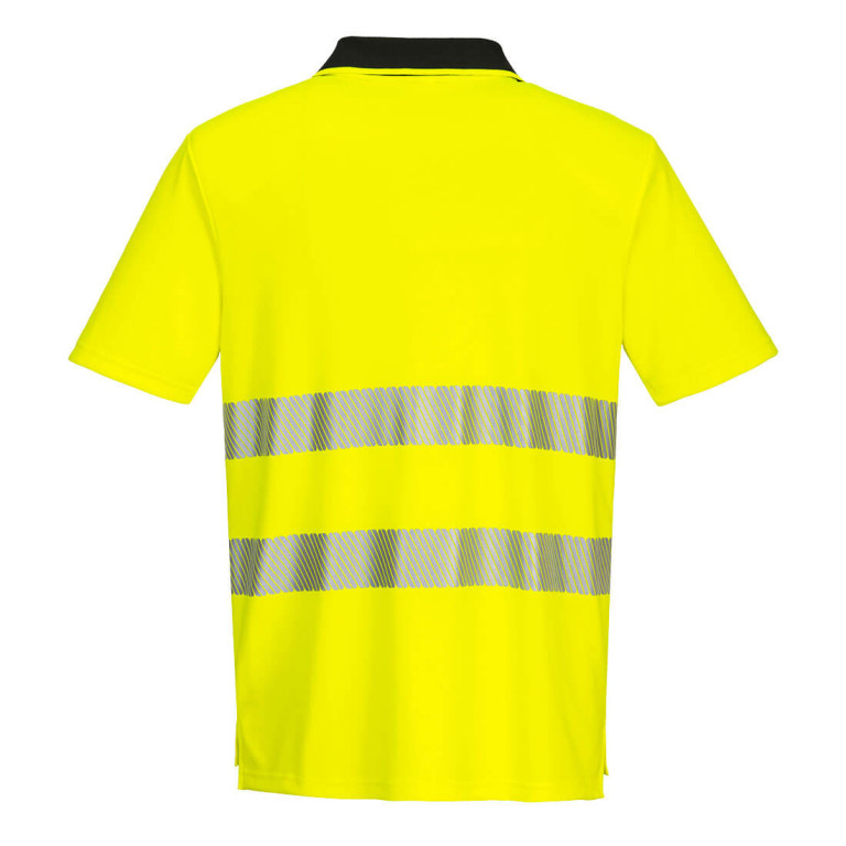 Portwest DX4 Hi-Vis Zip Polo Shirt S/S