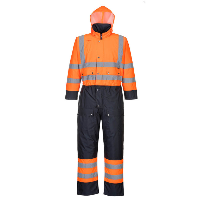 Portwest Hi-viz Contrast Coverall - Lined