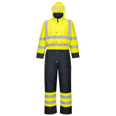 Portwest Hi-viz Contrast Coverall - Lined