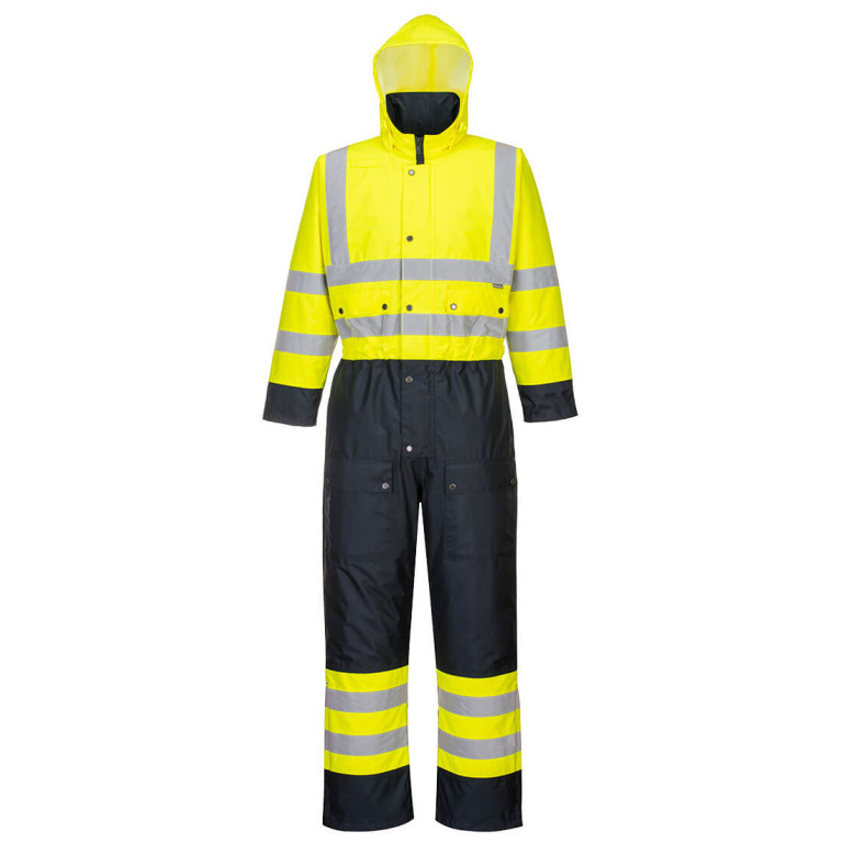 Portwest Hi-viz Contrast Coverall - Lined