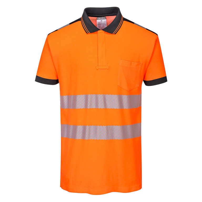 Portwest Portwest PW3 Hi-Vis Cotton Comfort Polo Shirt S/S
