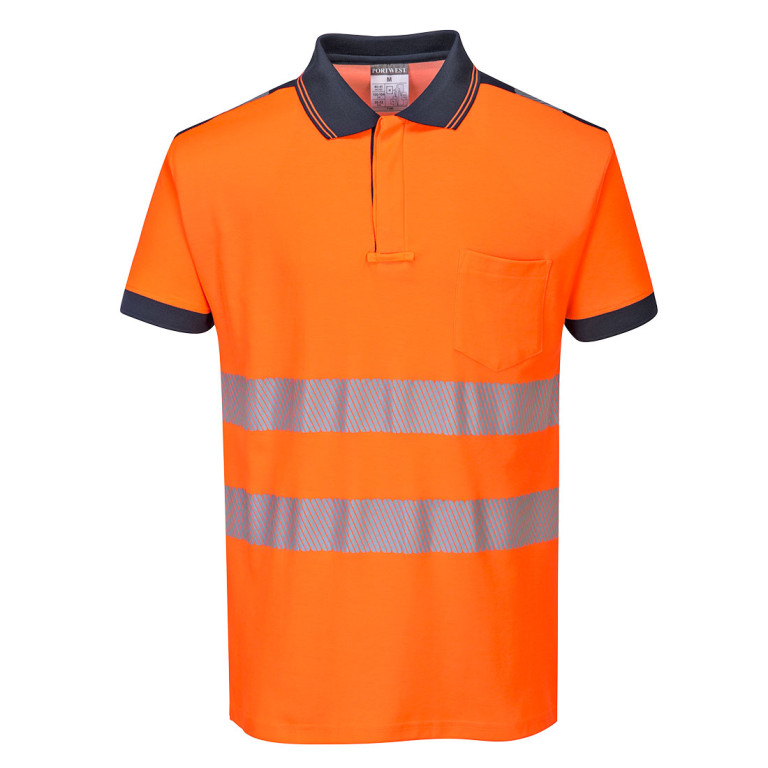 Portwest Portwest PW3 Hi-Vis Cotton Comfort Polo Shirt S/S