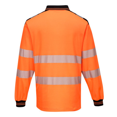 Portwest PW3 Hi-Vis Cotton Comfort Polo Shirt L/S