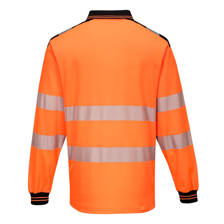 Portwest PW3 Hi-Vis Cotton Comfort Polo Shirt L/S