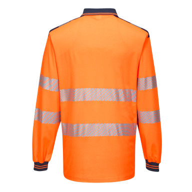 Portwest PW3 Hi-Vis Cotton Comfort Polo Shirt L/S