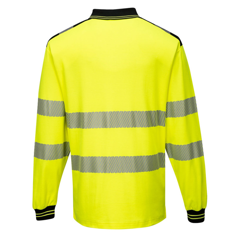 Portwest PW3 Hi-Vis Cotton Comfort Polo Shirt L/S