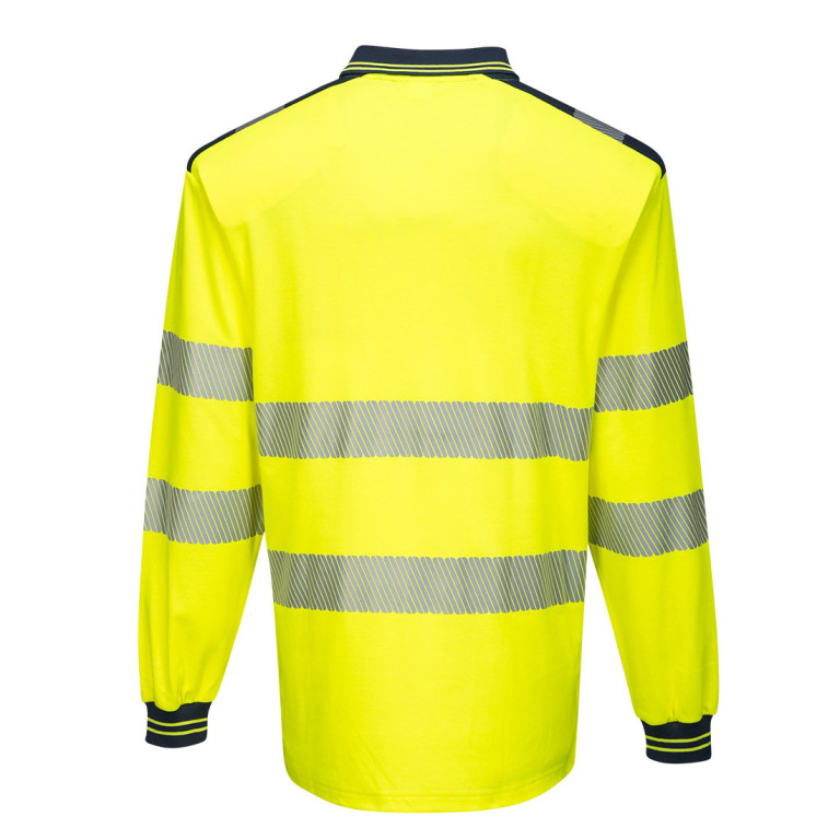 Portwest PW3 Hi-Vis Cotton Comfort Polo Shirt L/S