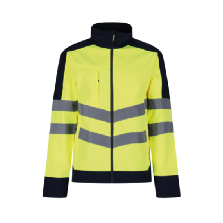 Regatta Hi-Vis 3 Layer Softshell Reflective Work Jacket