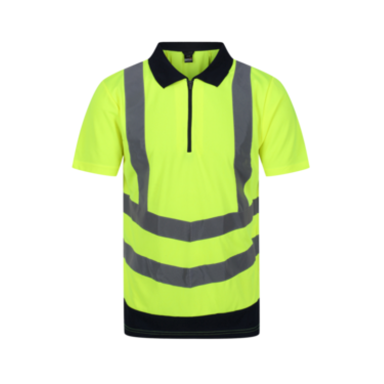 Regatta Men's Hi Vis Pro Reflective Polo Work Shirt