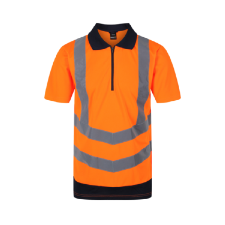 Regatta Men's Hi Vis Pro Reflective Polo Work Shirt