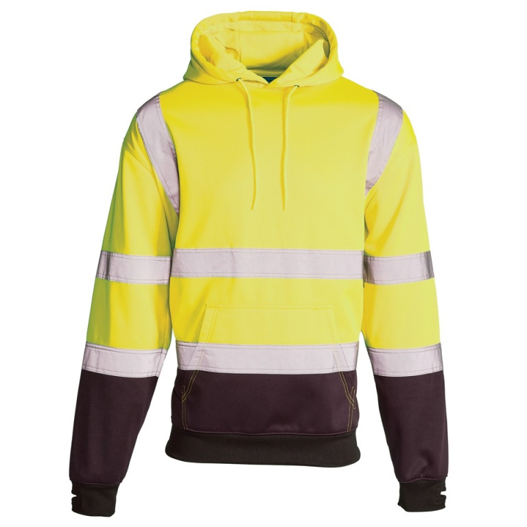 SuperTouch Hi-Viz 2 Tone Hooded Sweatshirt