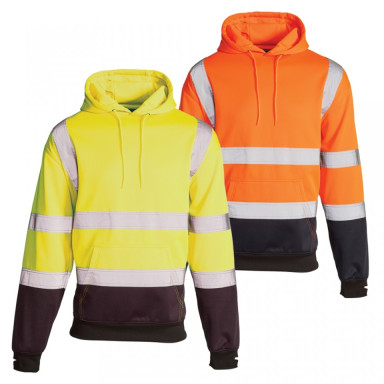 SuperTouch Hi-Viz 2 Tone Hooded Sweatshirt