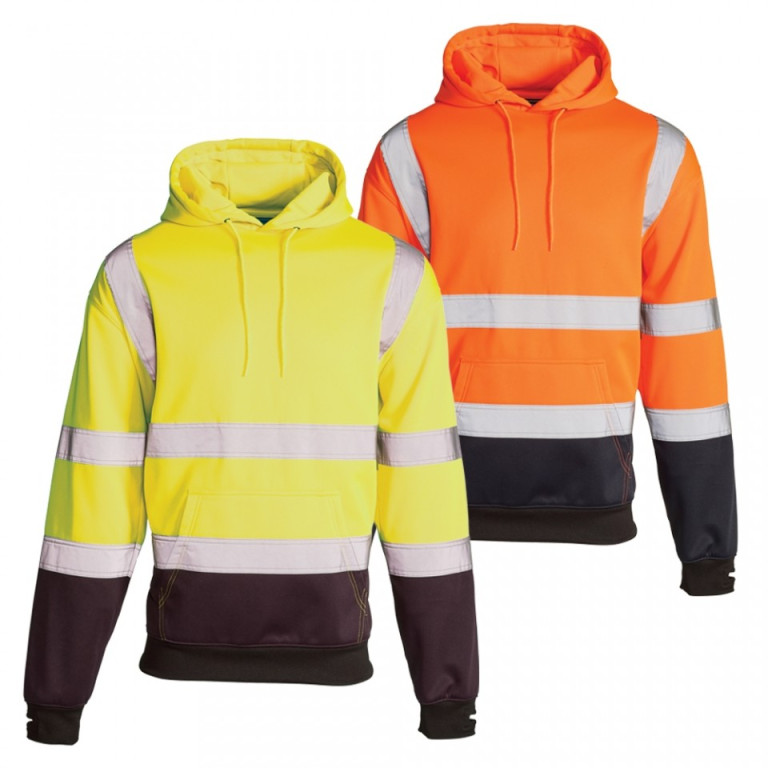 SuperTouch Hi-Viz 2 Tone Hooded Sweatshirt