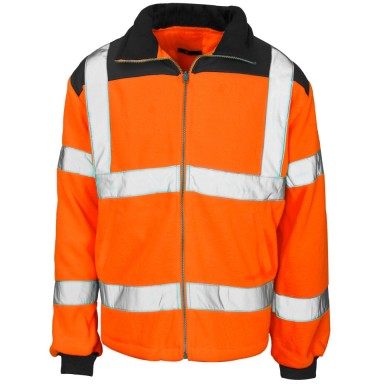 SuperTouch Hi-Viz Fleece Jacket - Rain Patch
