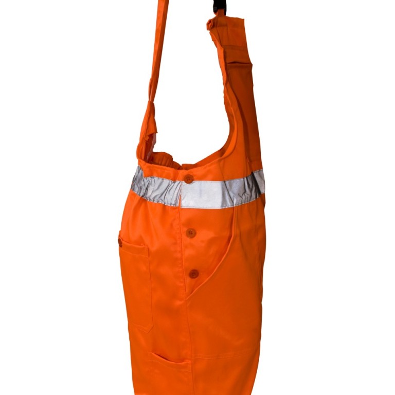 SuperTouch Hi-Viz Polycotton Bib Trousers
