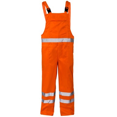 SuperTouch Hi-Viz Polycotton Bib Trousers