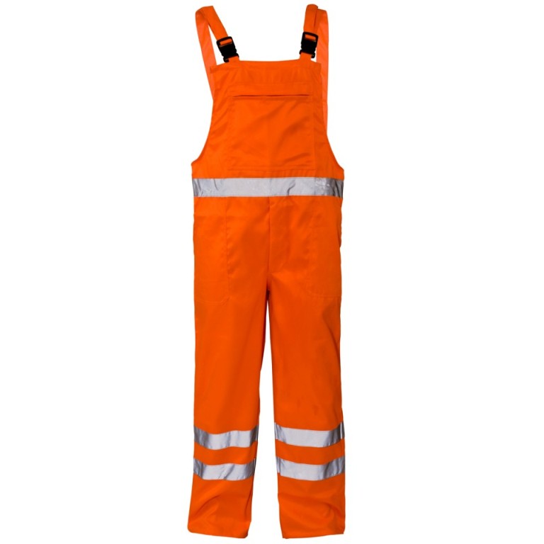 SuperTouch Hi-Viz Polycotton Bib Trousers