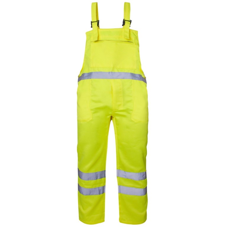 SuperTouch Hi-Viz Polycotton Bib Trousers