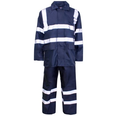 SuperTouch Polyester/PVC Hi Vis Rainwear - Rainsuit