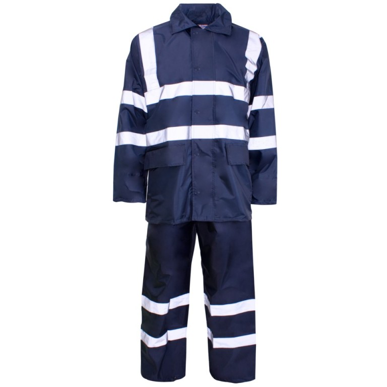 SuperTouch Polyester/PVC Hi Vis Rainwear - Rainsuit