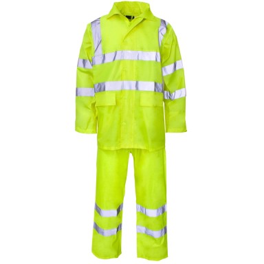 SuperTouch Polyester/PVC Hi Vis Rainwear - Rainsuit