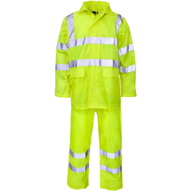 SuperTouch Polyester/PVC Hi Vis Rainwear - Rainsuit