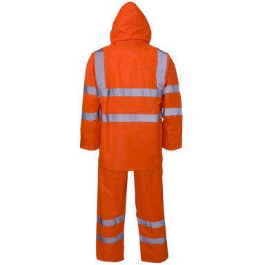 SuperTouch Polyester/PVC Hi Vis Rainwear - Rainsuit