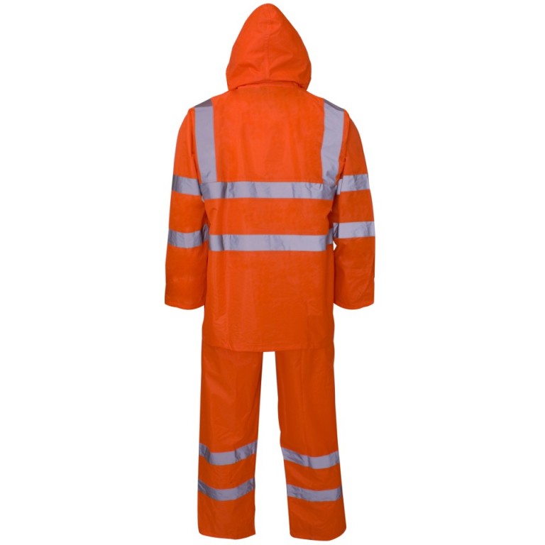 SuperTouch Polyester/PVC Hi Vis Rainwear - Rainsuit