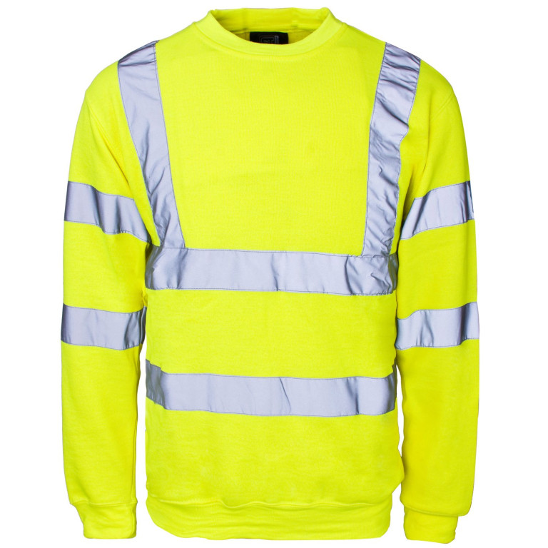 SuperTouch Hi-Viz Crew Neck Sweatshirt