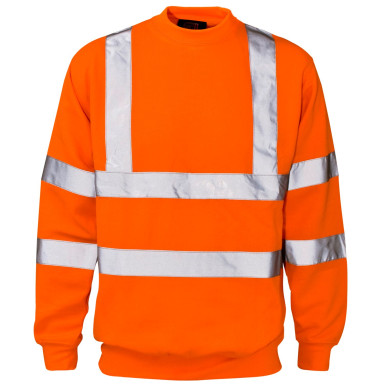 SuperTouch Hi-Viz Crew Neck Sweatshirt