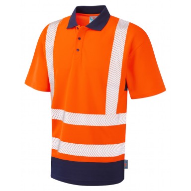 Leo Workwear Mortehoe Dual Colour Coolviz Plus Polo Shirt