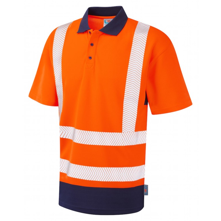Leo Workwear Mortehoe Dual Colour Coolviz Plus Polo Shirt