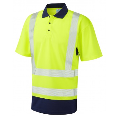 Leo Workwear Mortehoe Dual Colour Coolviz Plus Polo Shirt
