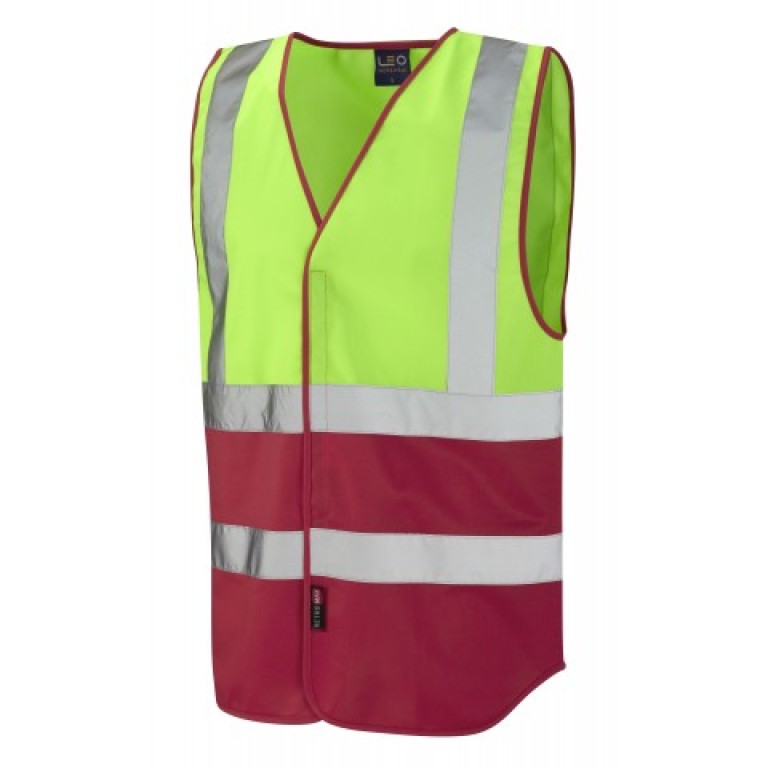 Leo Workwear Pilton Coloured Reflective Waistcoat