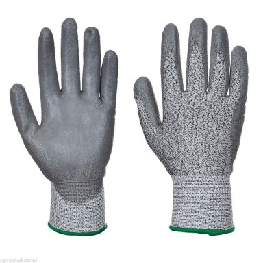 PortWest Cut 3 PU Palm Glove Comfort Grip Glassfibre HPPE