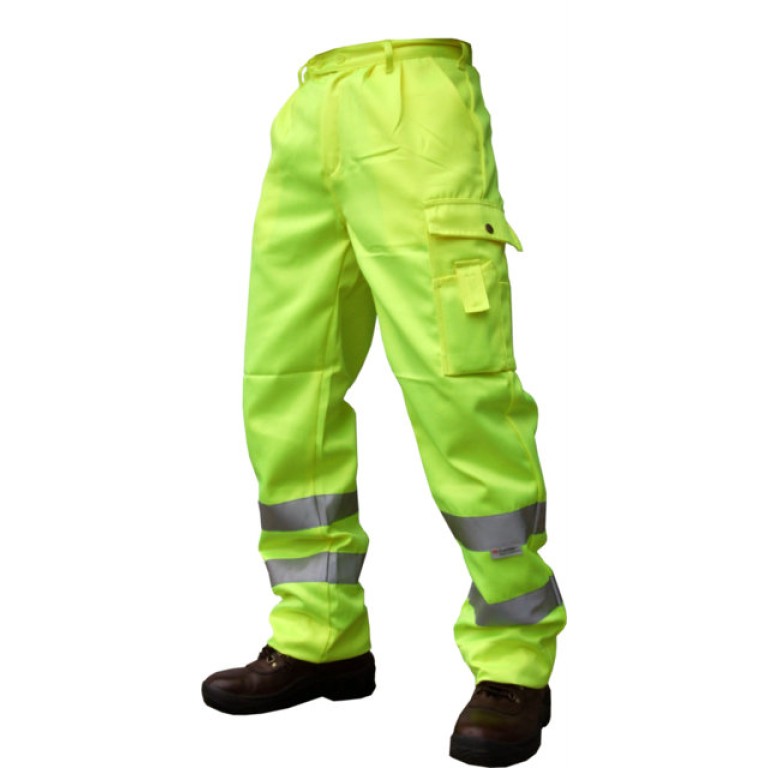 Beeswift Hi-Viz Poly Cotton Trousers