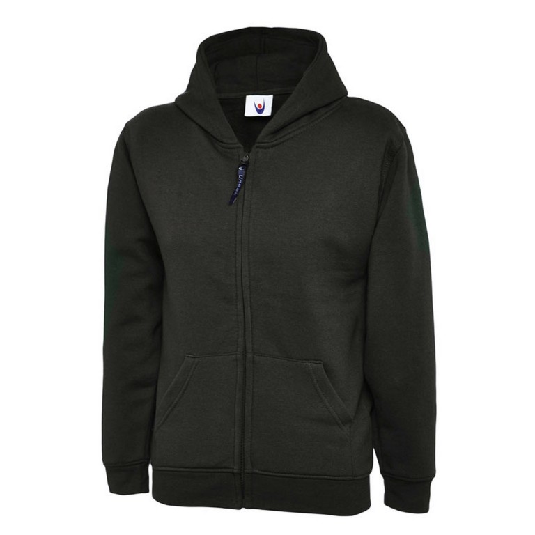 Uneek Children's Full Zip Hooded Sweat Shirt