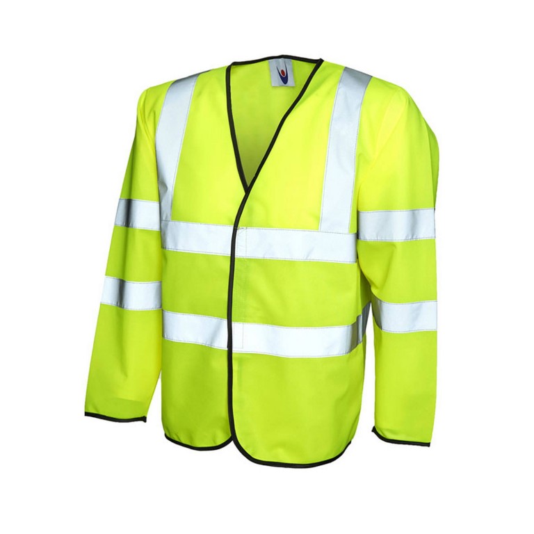 Uneek Hi-Viz Long Sleeve Vest