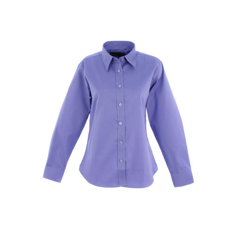 Uneek Ladies Pinpoint Oxford Long Sleeve Shirt