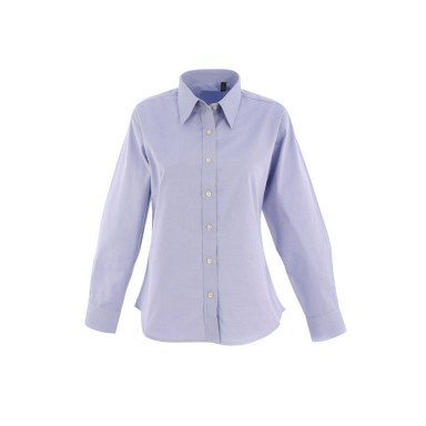 Uneek Ladies Pinpoint Oxford Long Sleeve Shirt